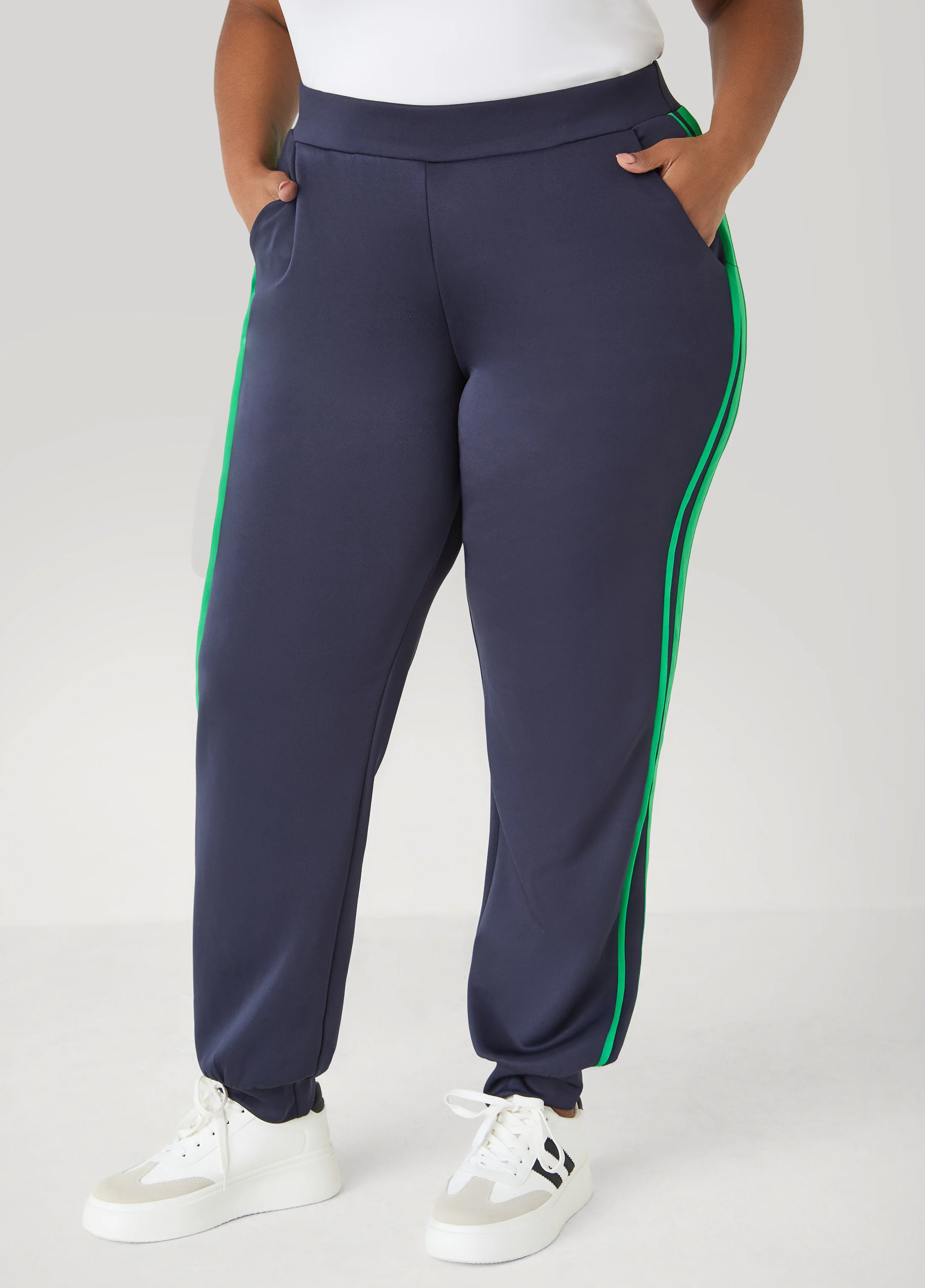 Pull On Striped Joggers - Image 4