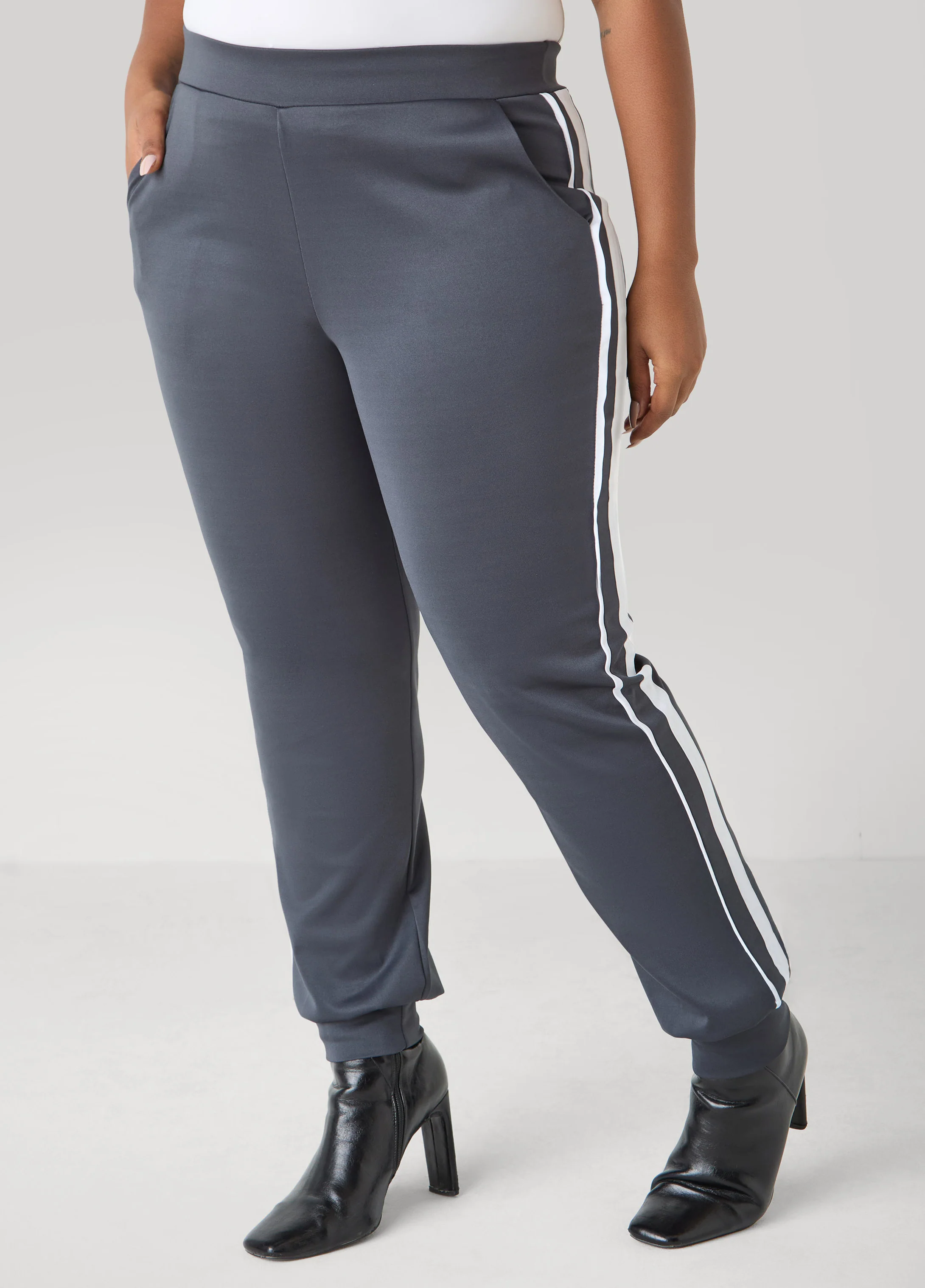 Pull On Striped Joggers - Image 8