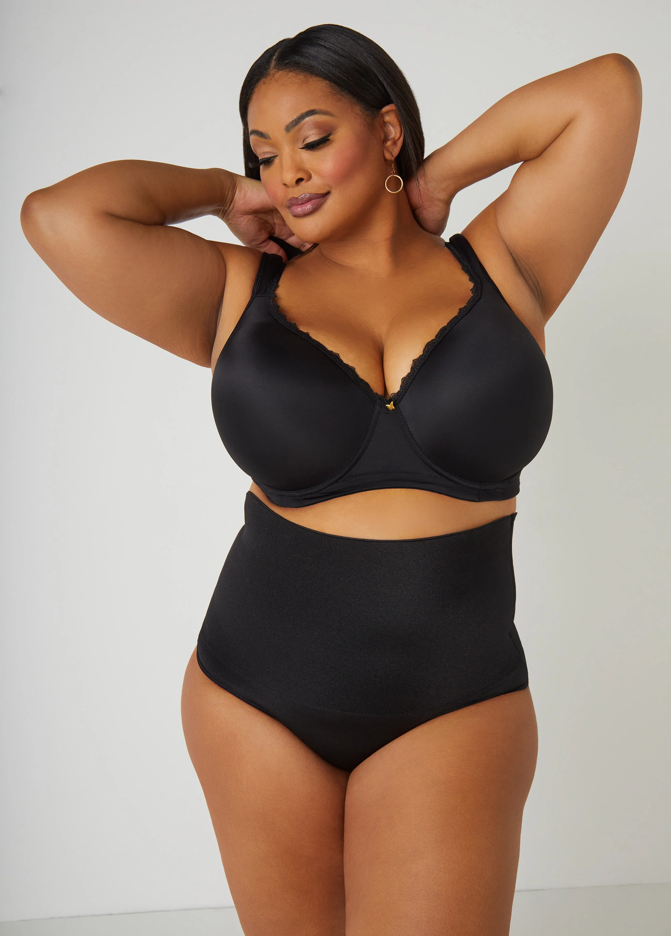 Lace Trim Full Coverage Butterfly Bra - Image 4