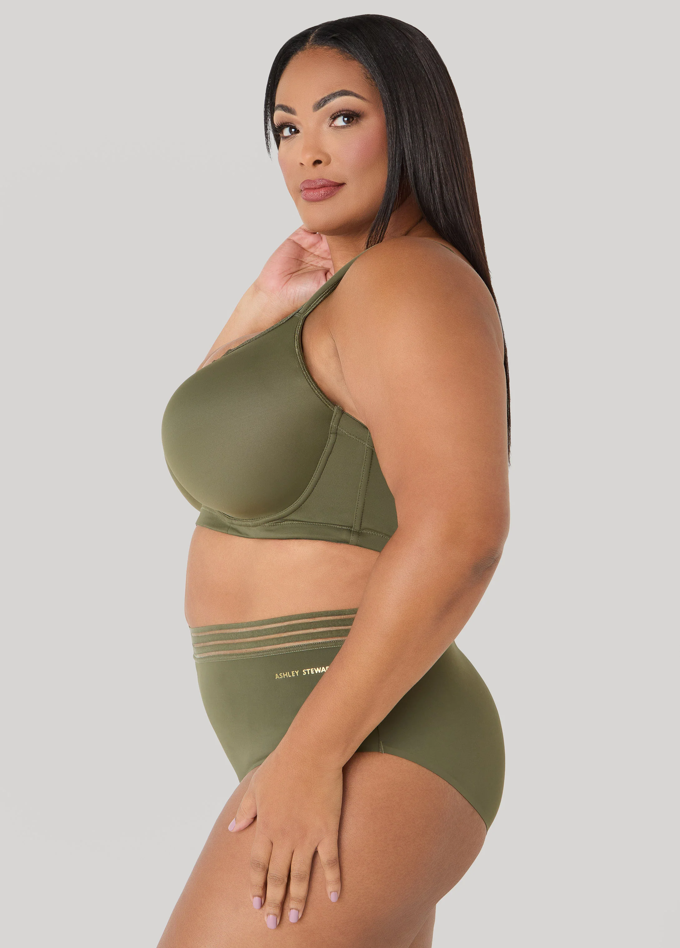 Lace Trim Full Coverage Butterfly Bra - Image 3