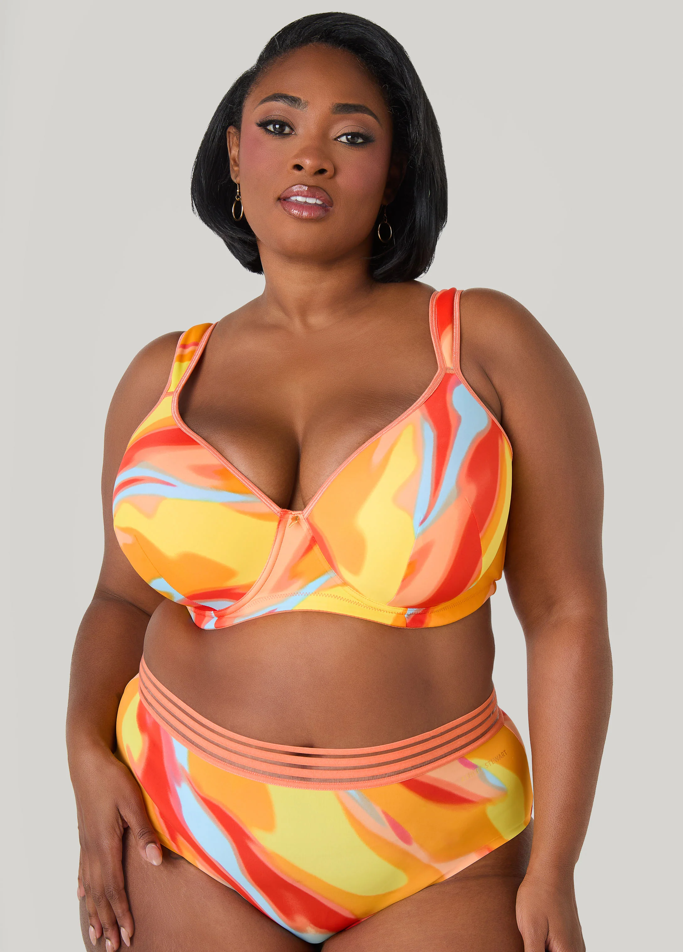 Watercolor Plunge Butterfly Bra - Image 3