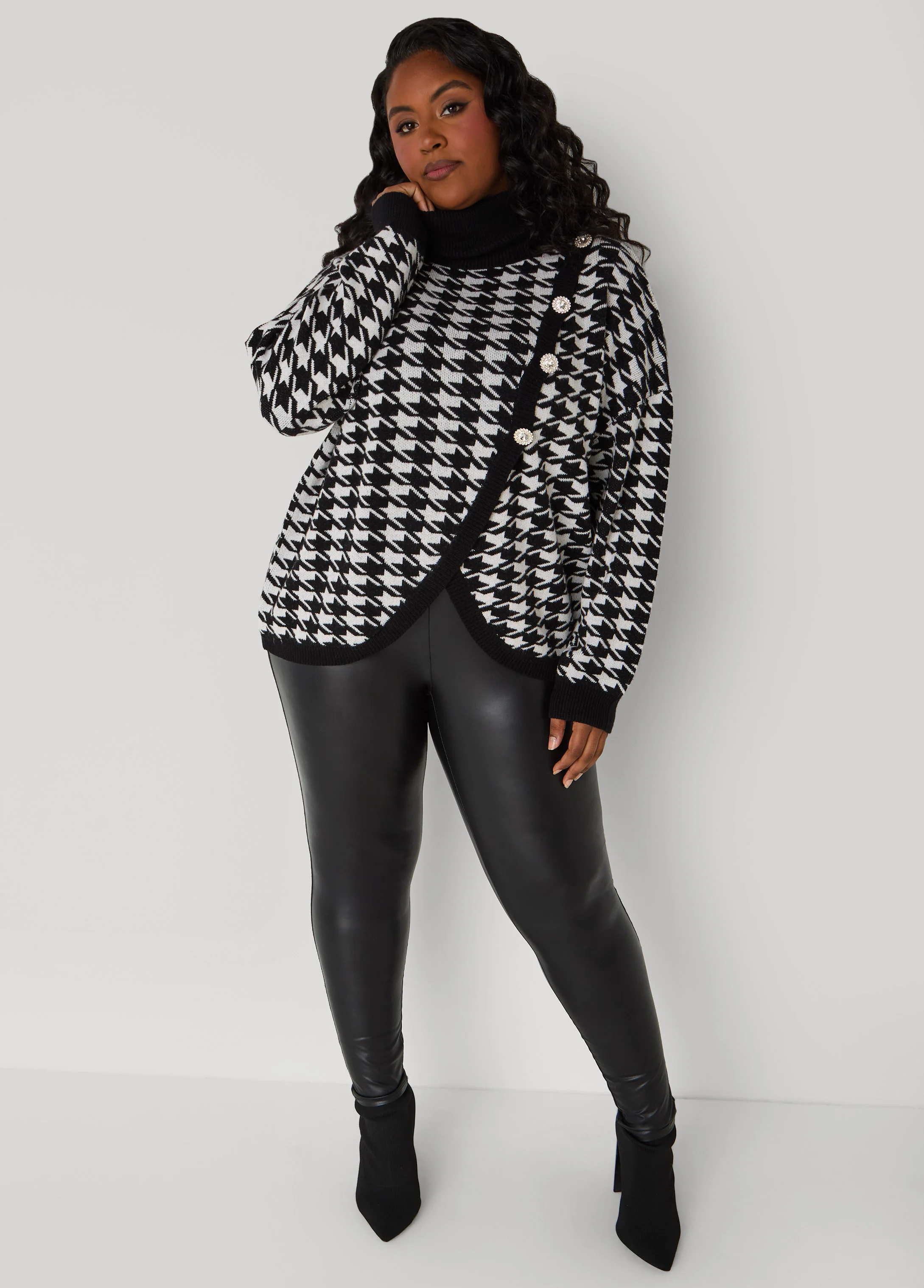 Crystal Houndstooth Sweater - Image 3