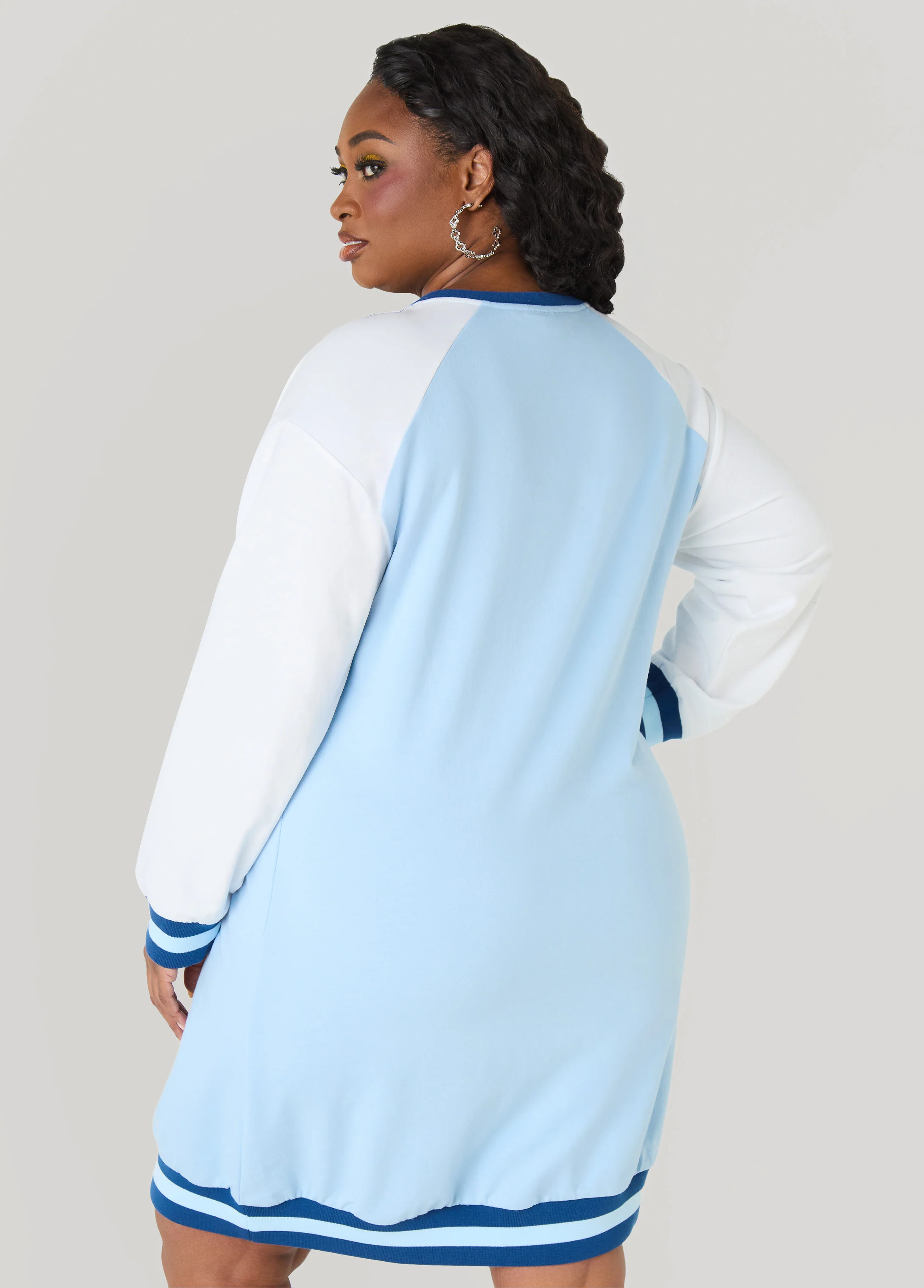 Raglan French Terry Sneaker Dress - Image 5