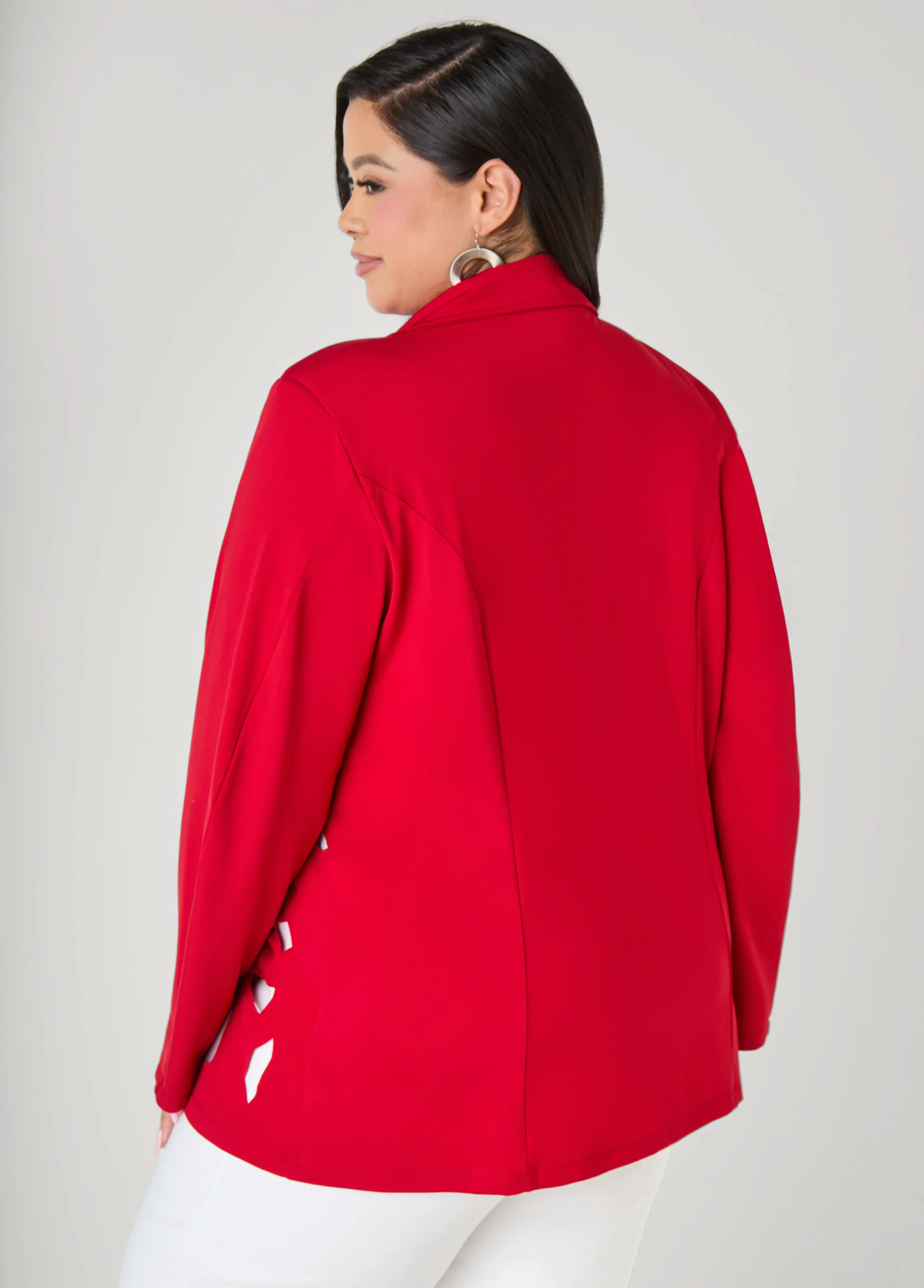 Cutout Knit Blazer - Image 6