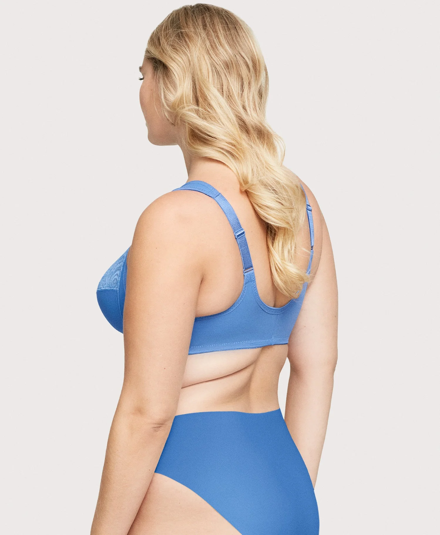 Front-Closure WonderWire Bra Blue Azure - Image 3