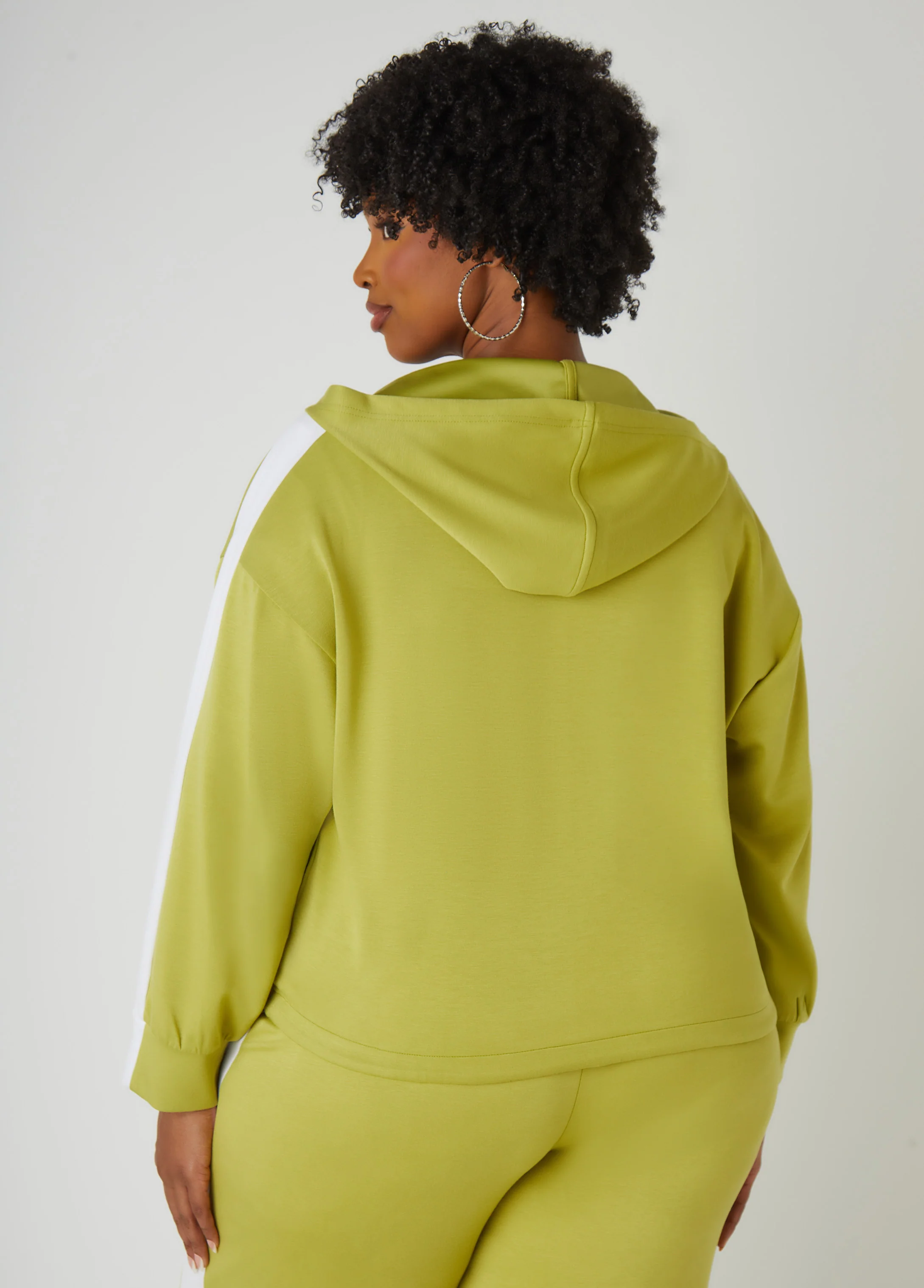 Hooded Faux Wrap Top - Image 6