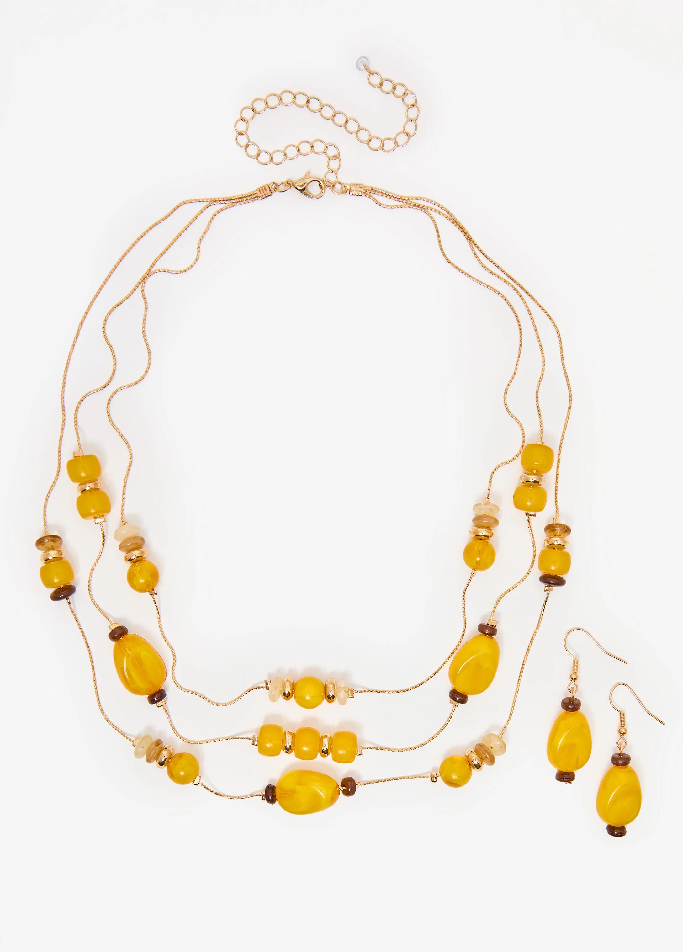 Layered Beaded Necklace Set - Image 4