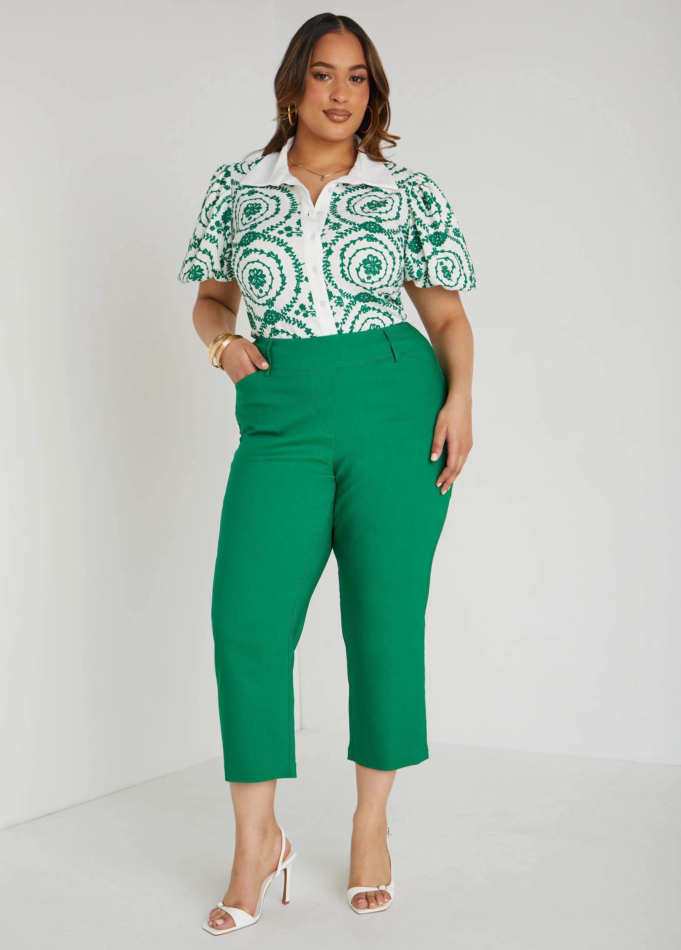 Millennium Cropped Twill Pants - Image 6