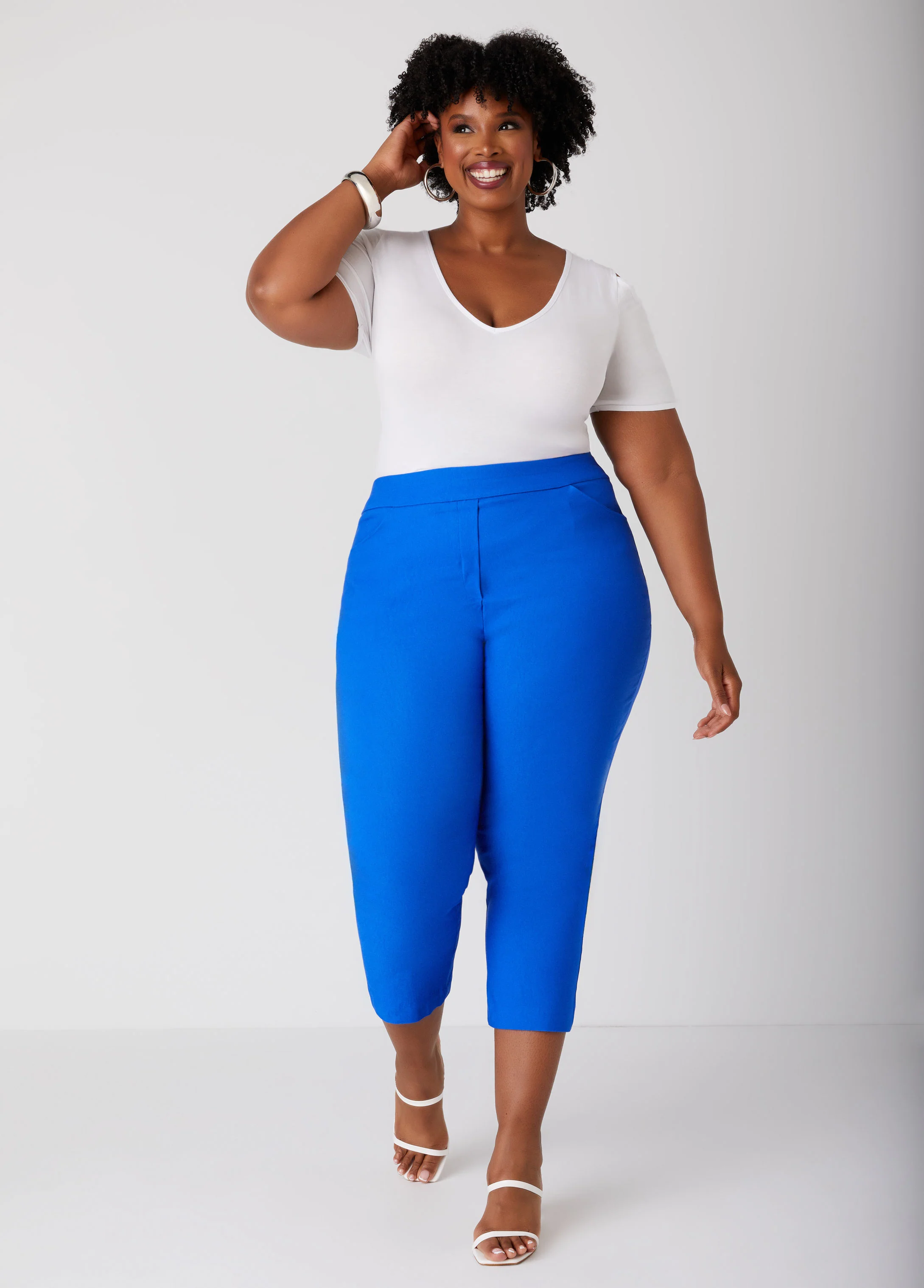 Pull On Mid Rise Capris - Image 11