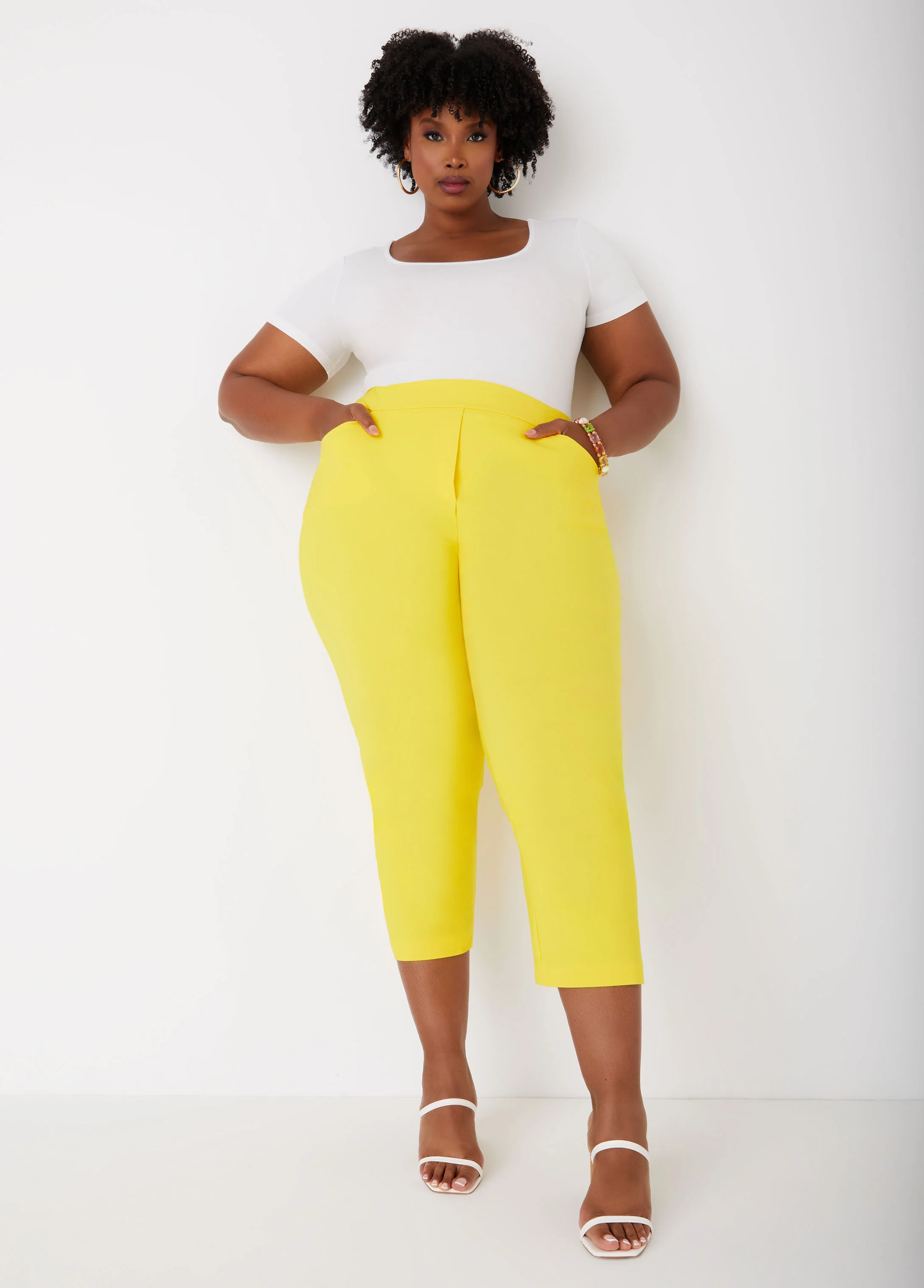 Pull On Mid Rise Capris - Image 9