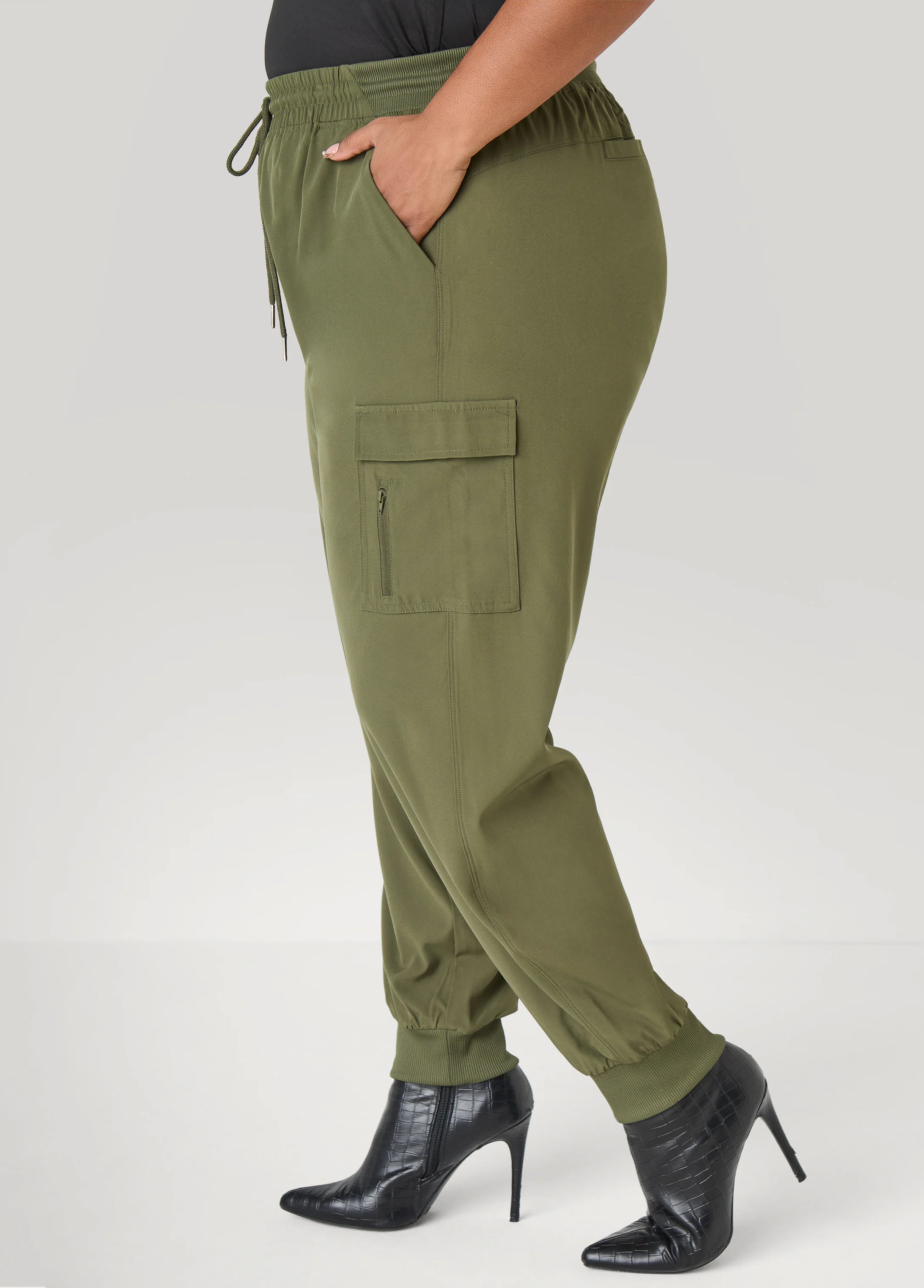 High Rise Cargo Joggers - Image 3
