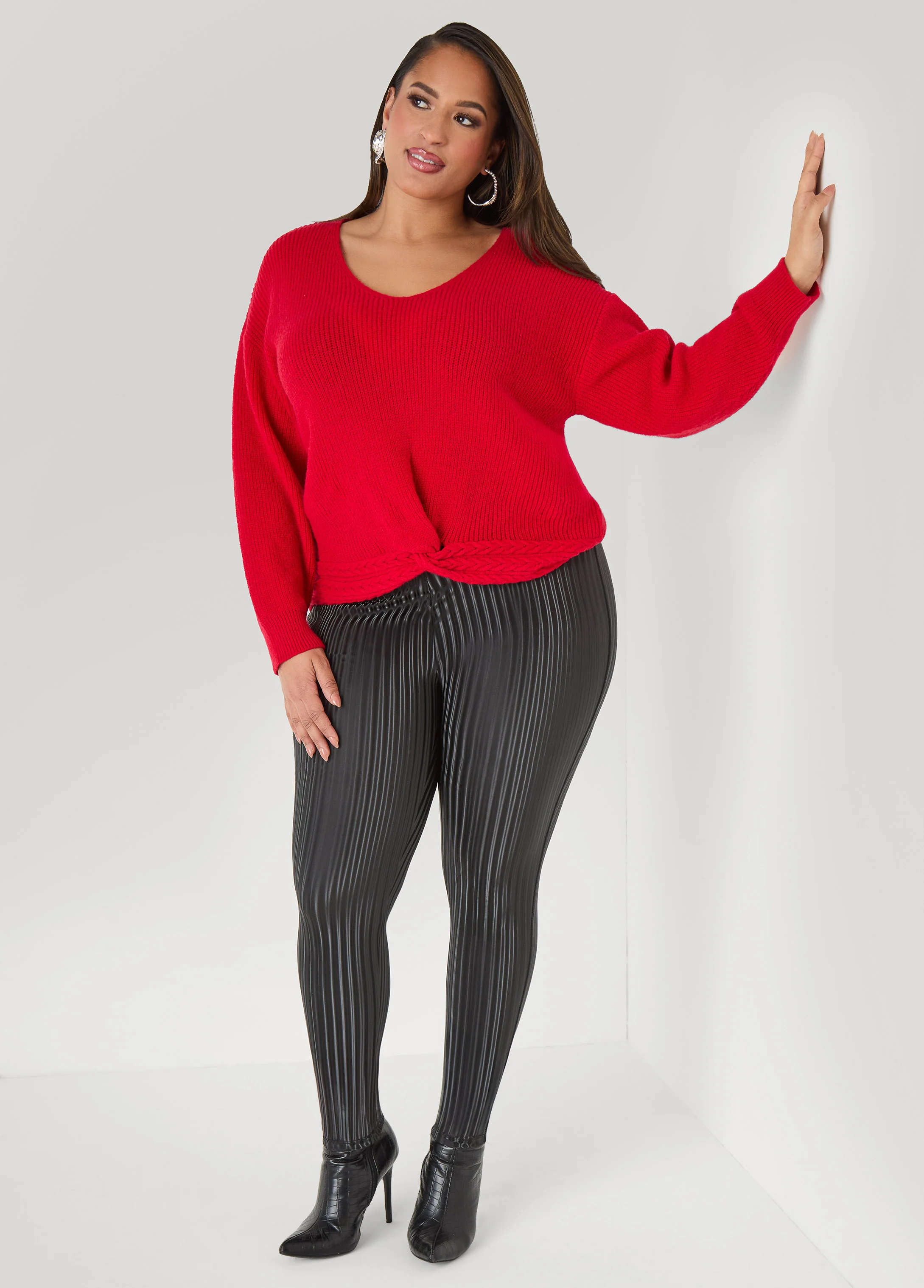 Striped Liquid Leggings - Image 3