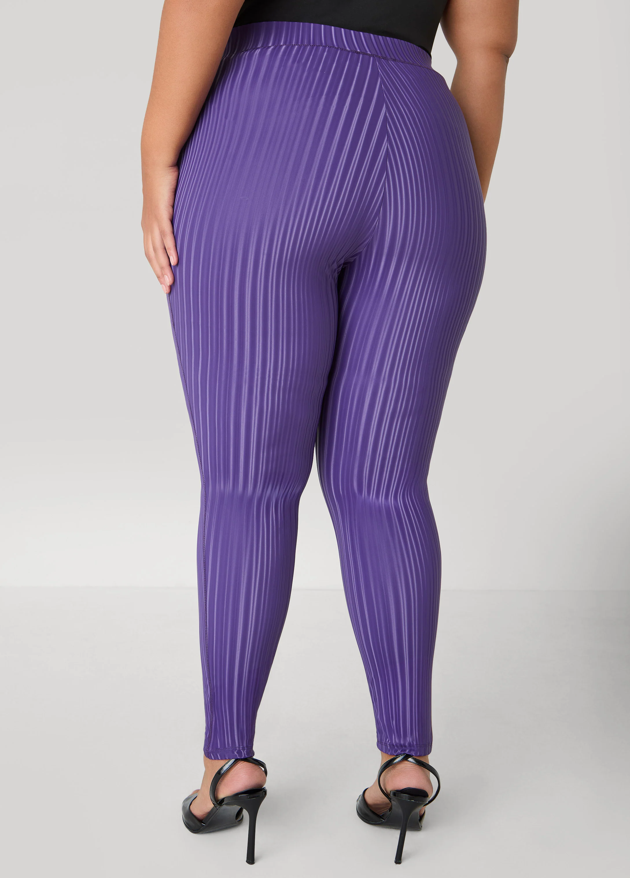 Striped Liquid Leggings - Image 5