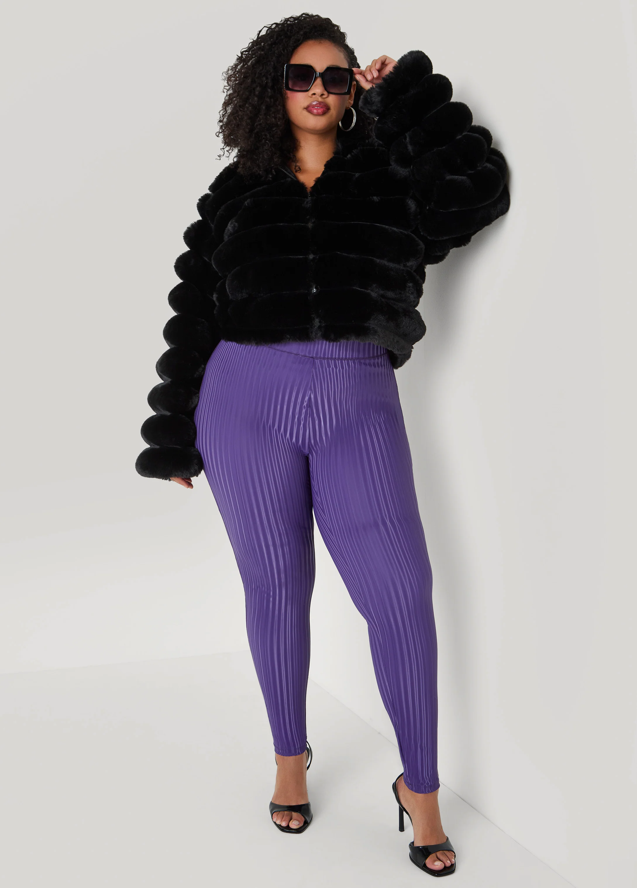 Striped Liquid Leggings - Image 6