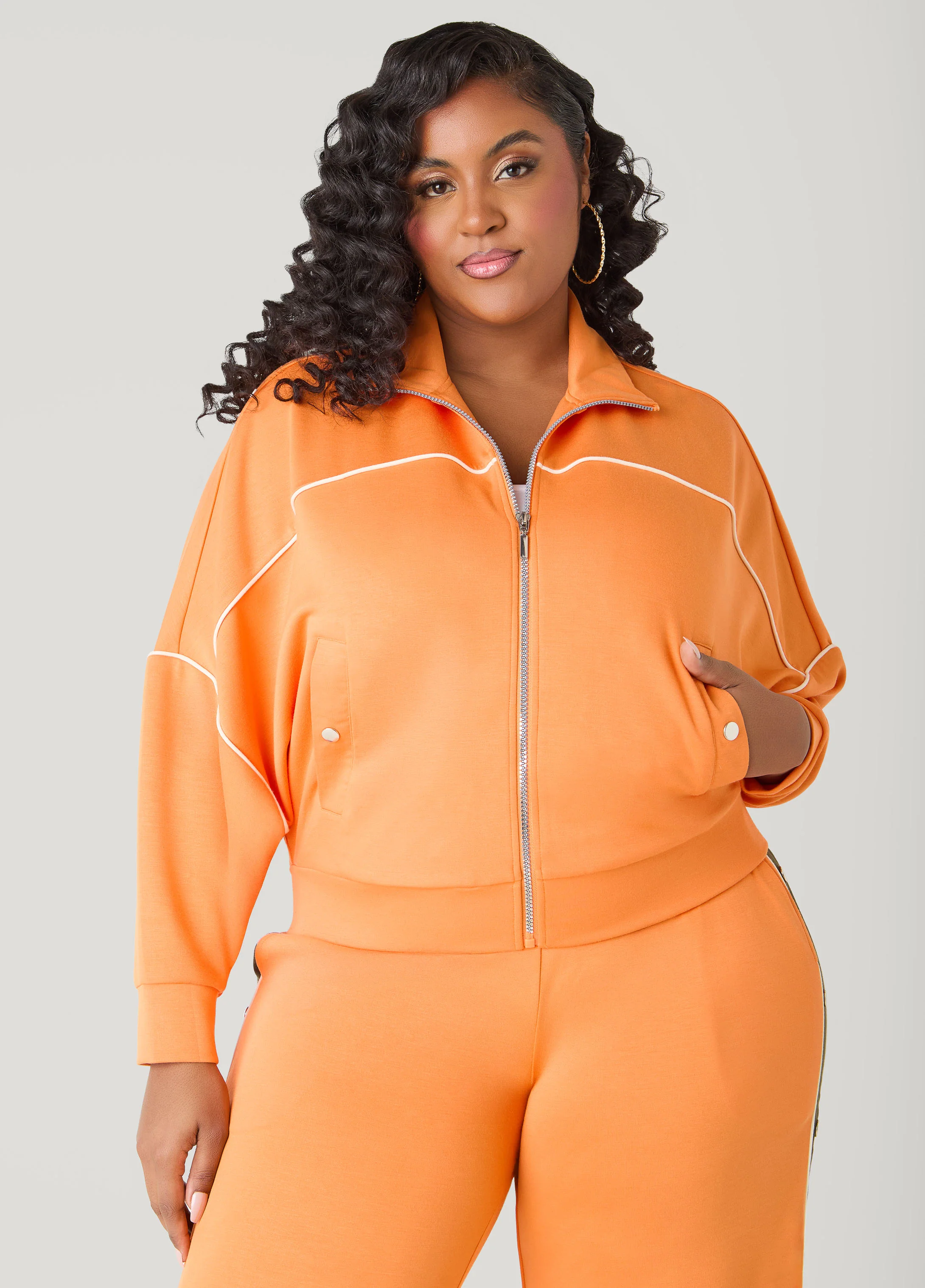Piped Jersey Track Jacket - Image 6