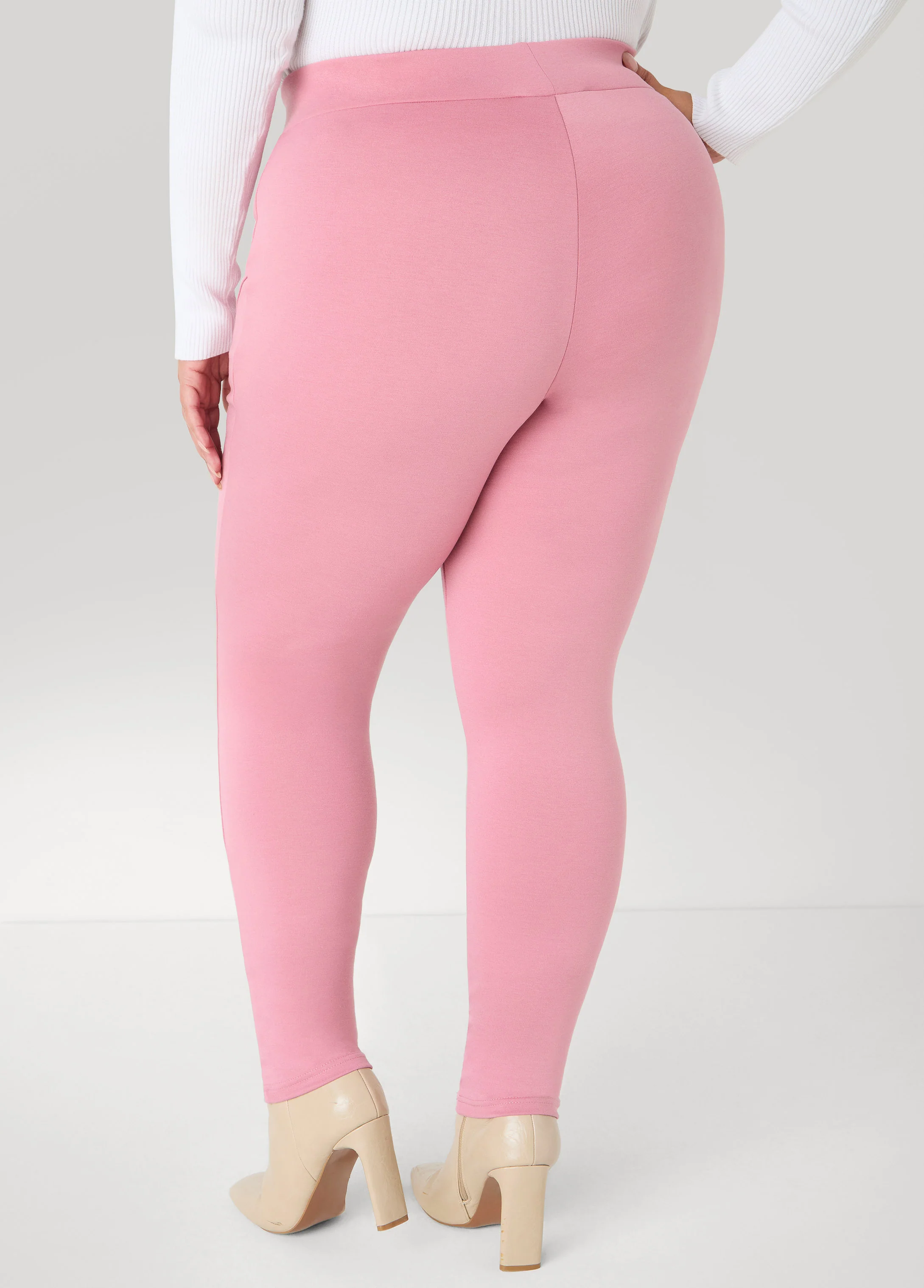 Seam Detailed Ponte Leggings - Image 5
