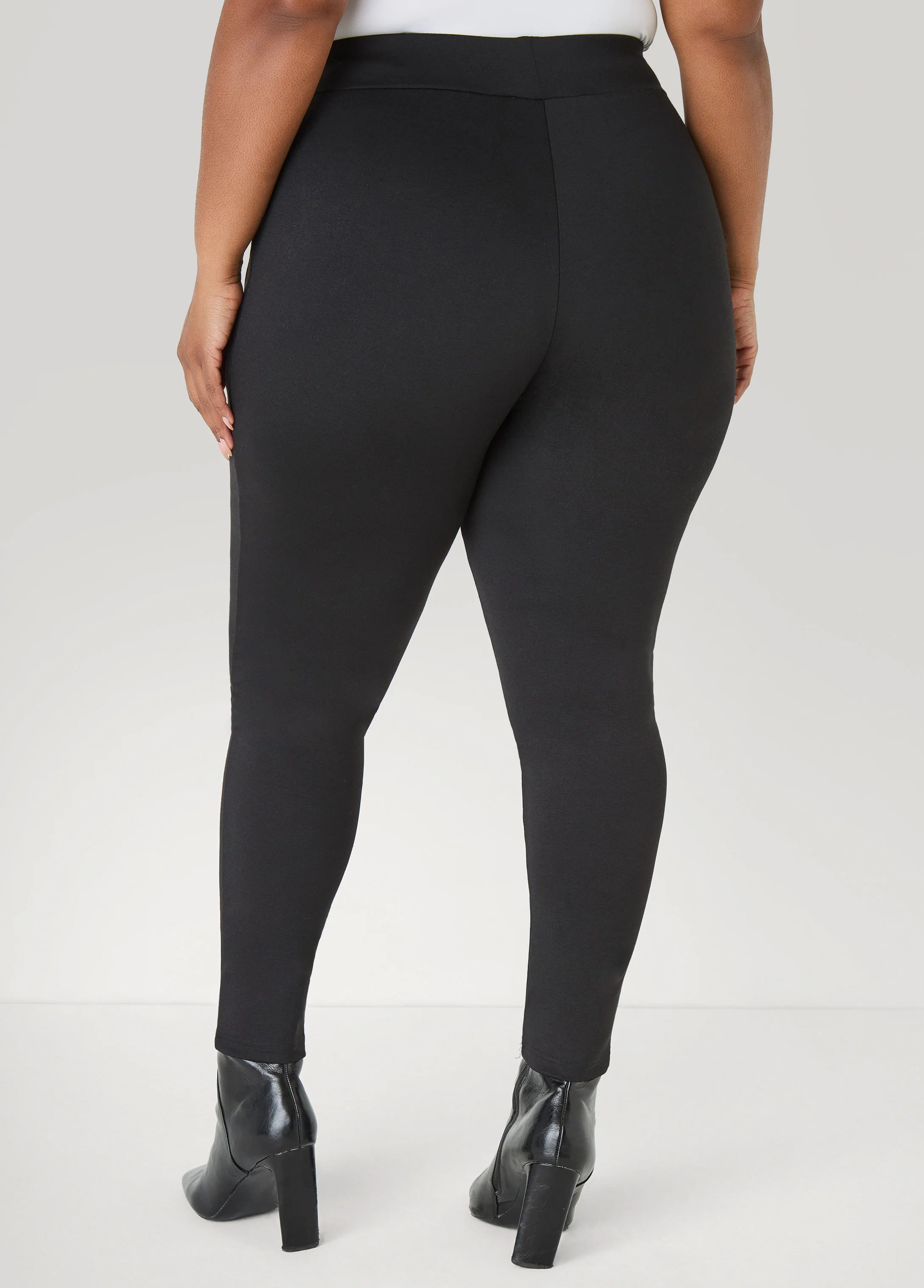 Seam Detailed Ponte Leggings - Image 8