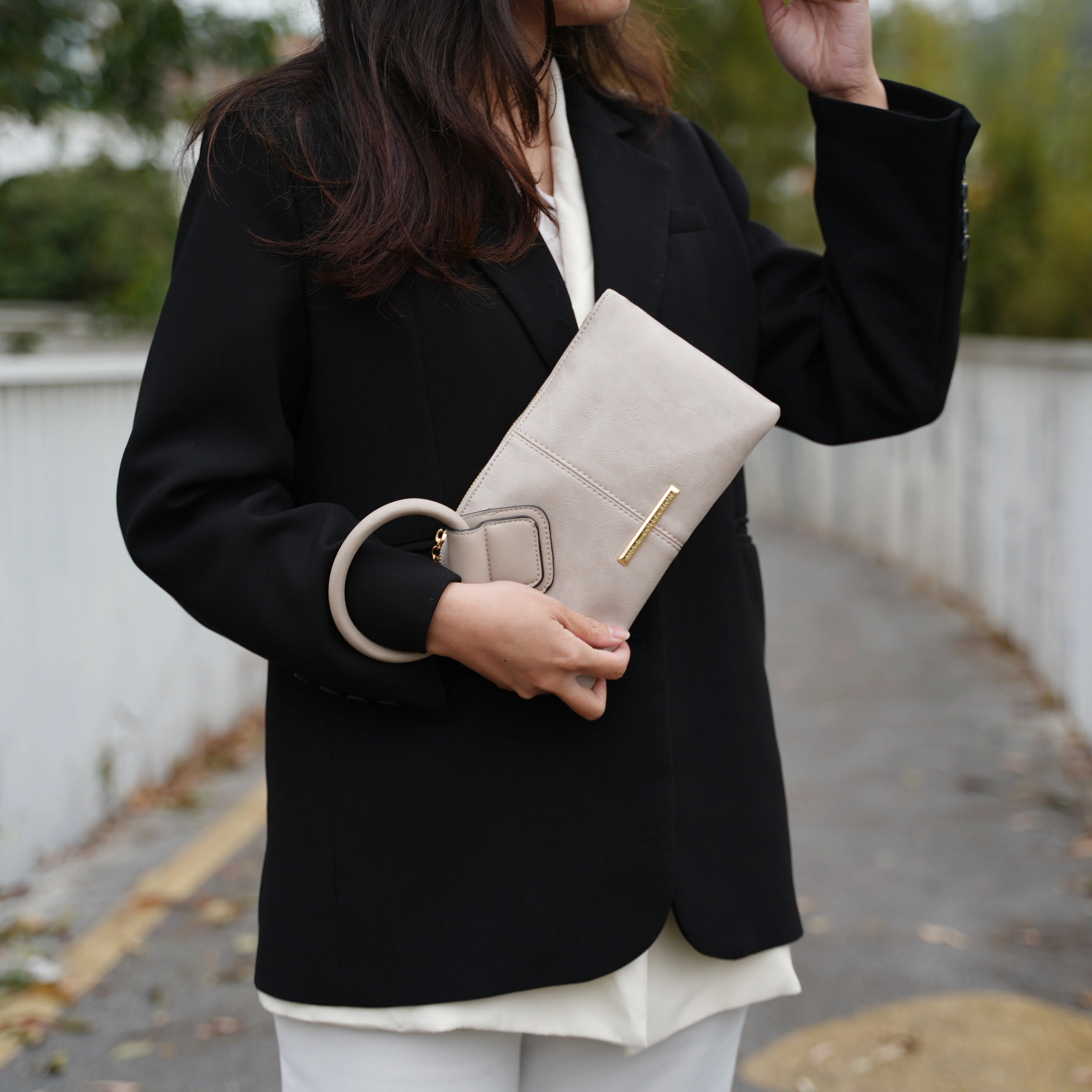 Simone Textured Wristlet - Image 9