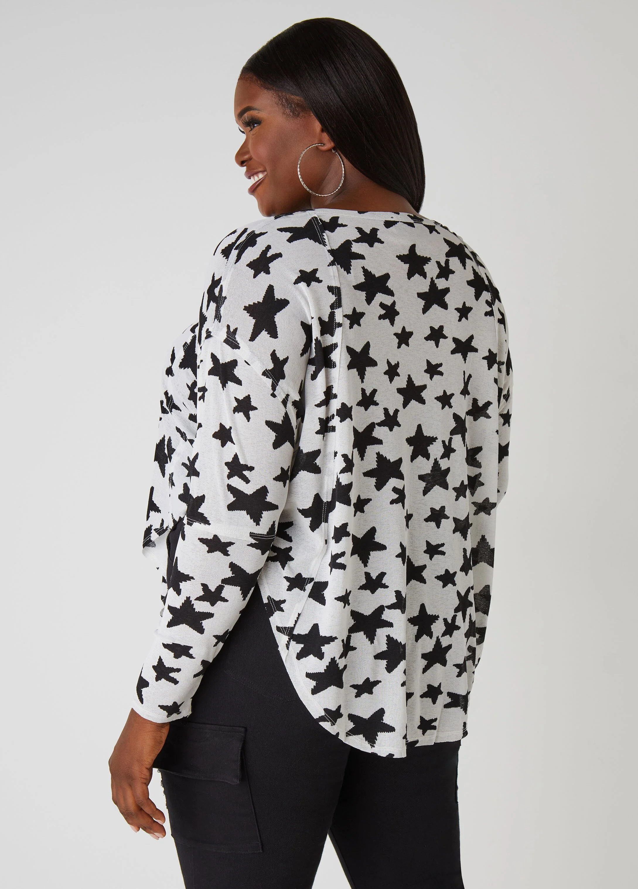 Slub Knit V Neck Top - Image 17