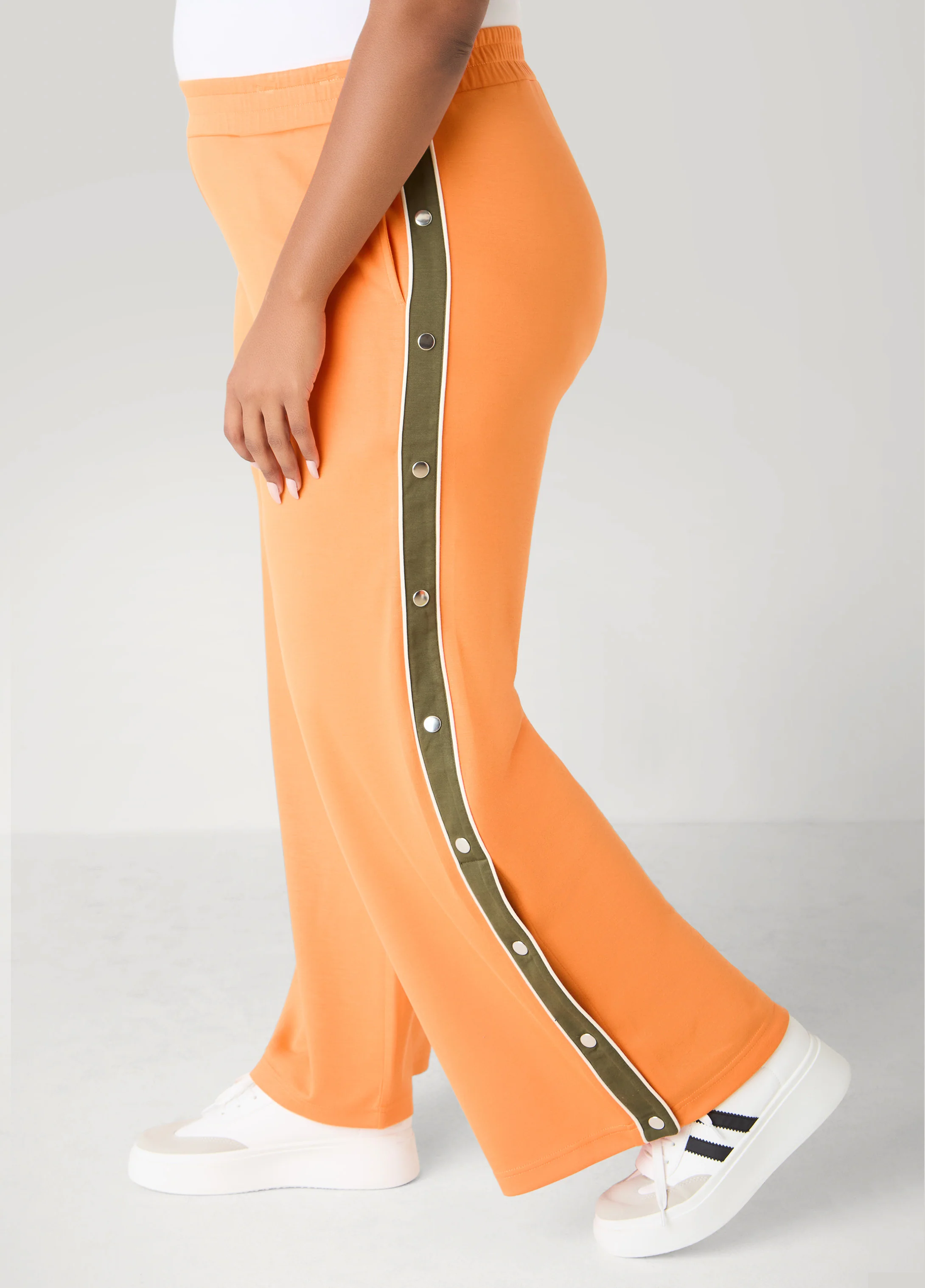 Snap Detailed Jersey Track Pants - Image 8