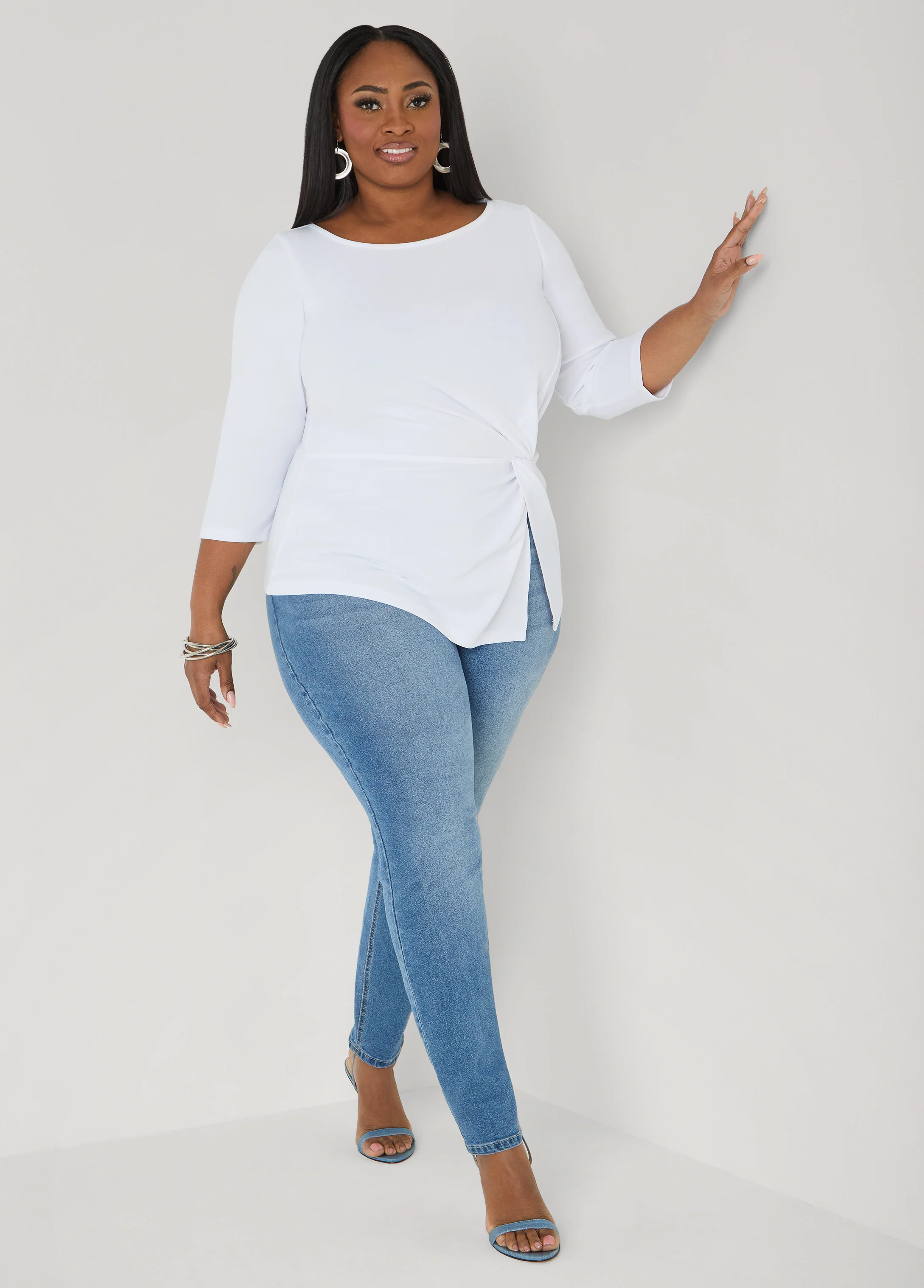 Knotted Boat Neck Top - Image 3