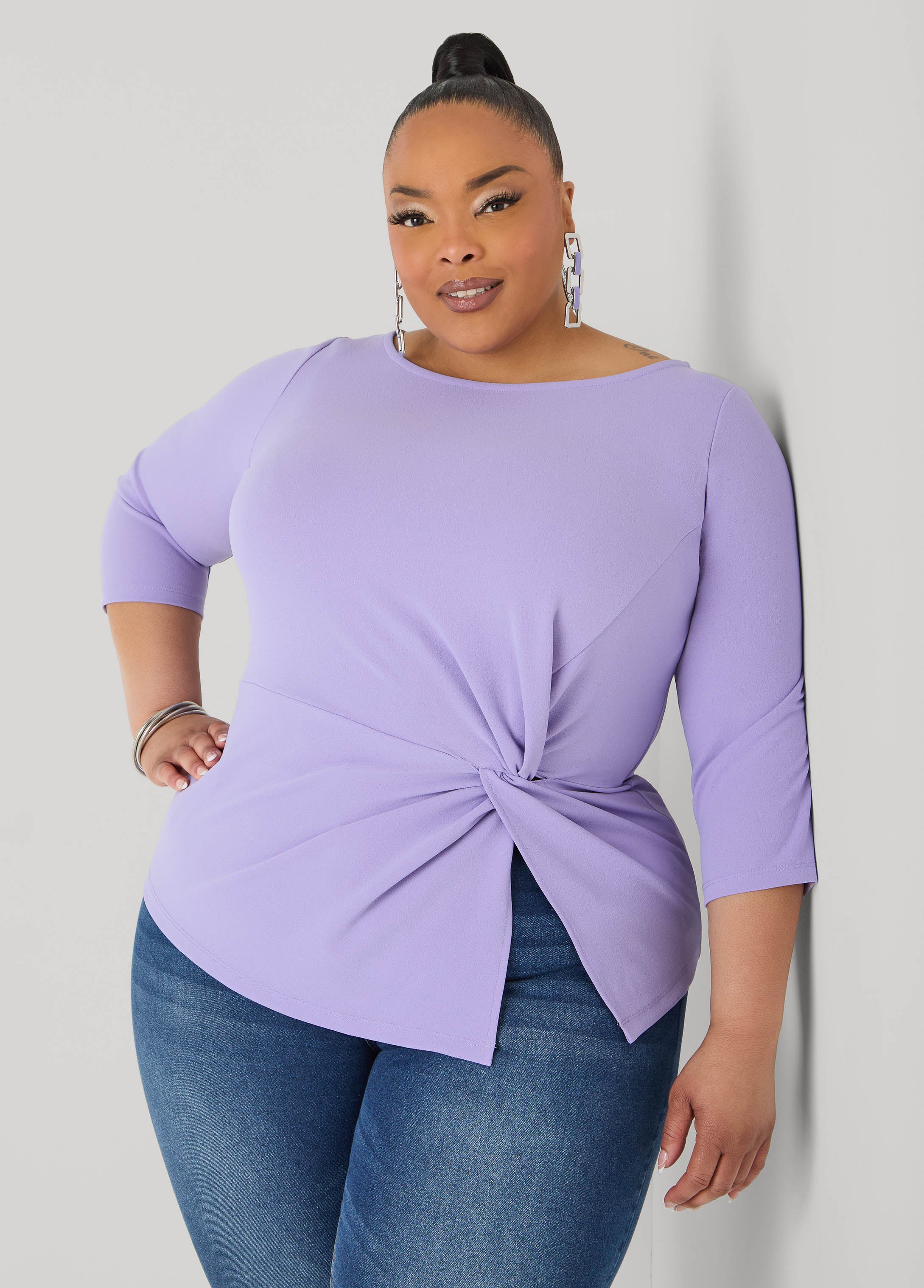 Knotted Boat Neck Top - Image 5