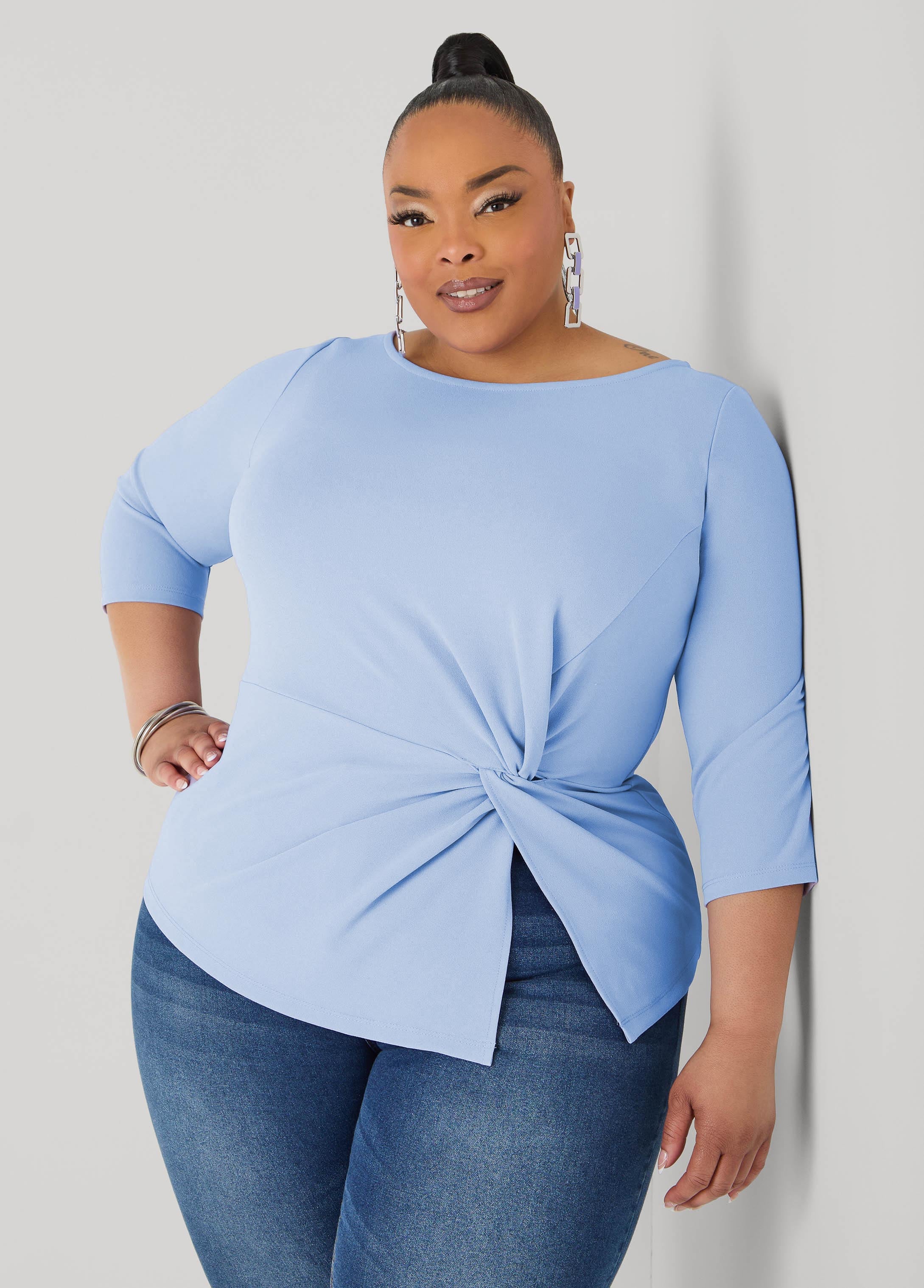 Knotted Boat Neck Top - Image 9