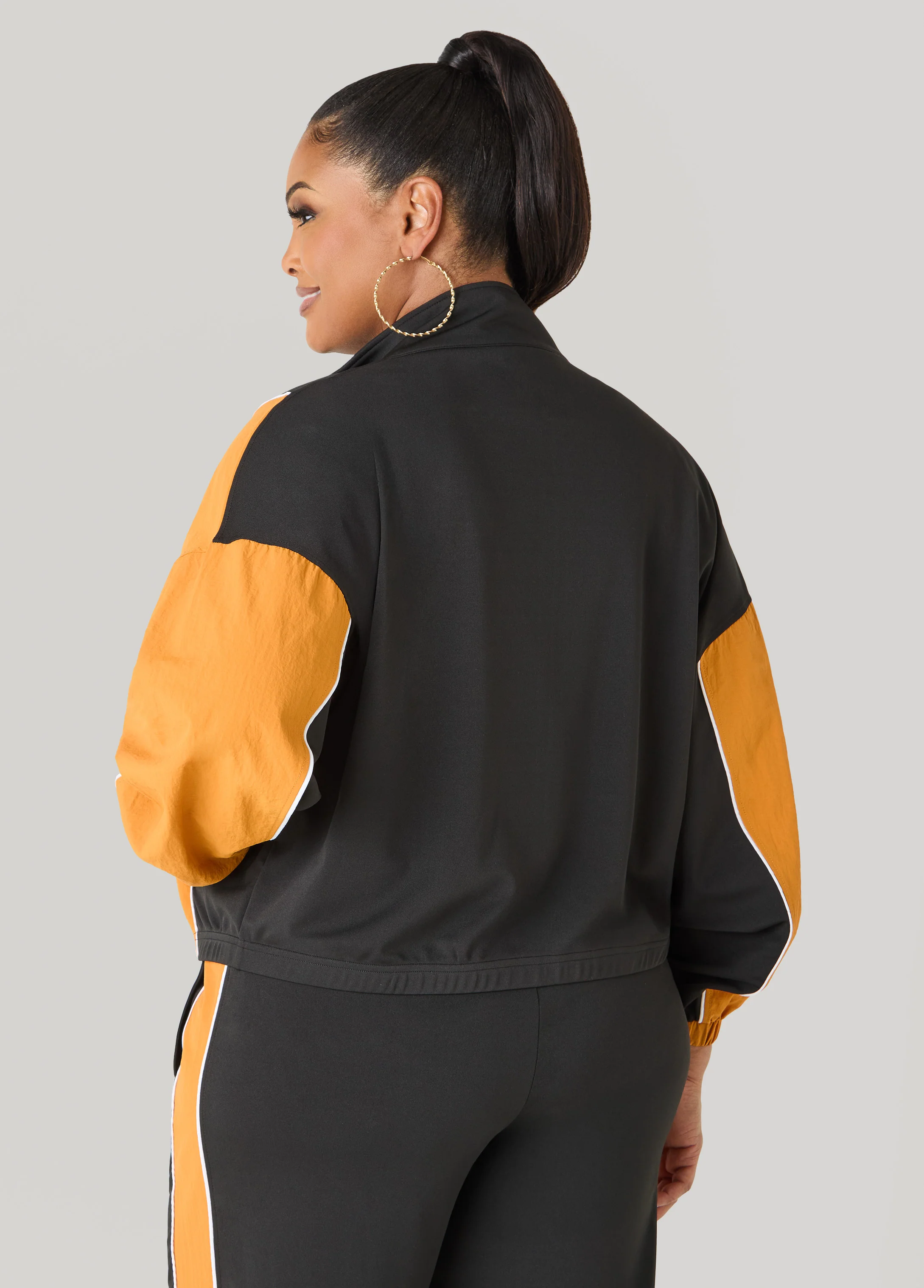 Paneled Two Tone Jacket - Image 5