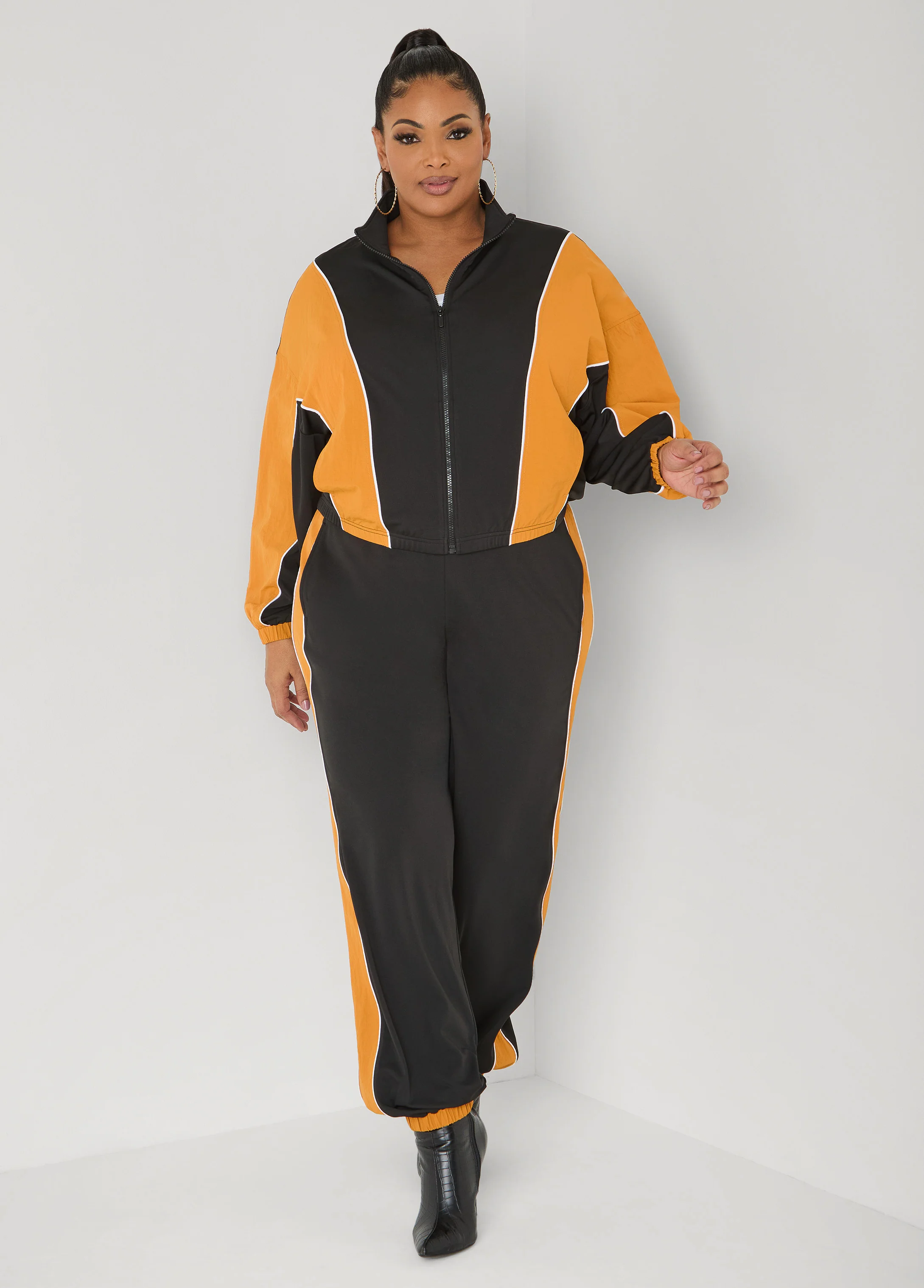 Paneled Two Tone Jacket - Image 6