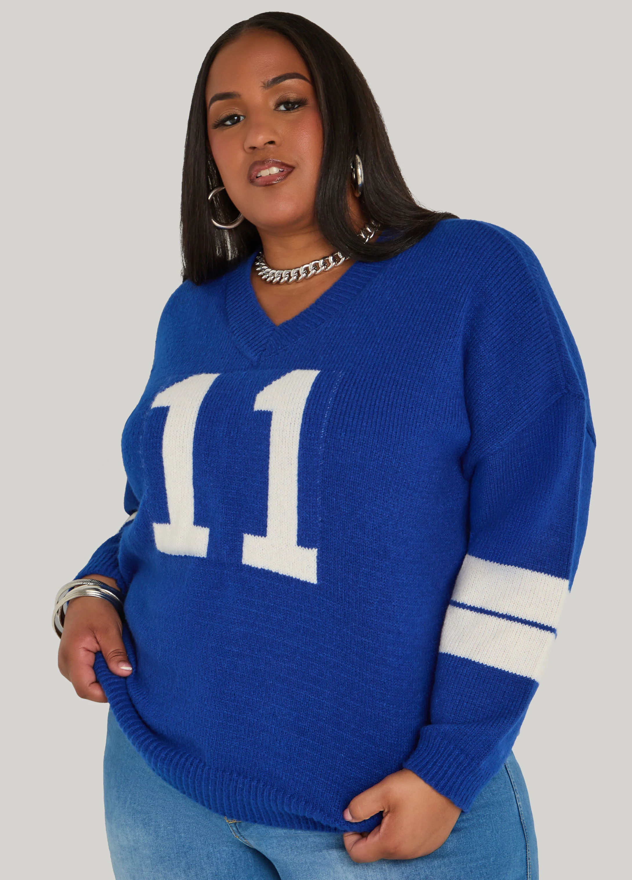 11 Jacquard Varsity Sweater - Image 3