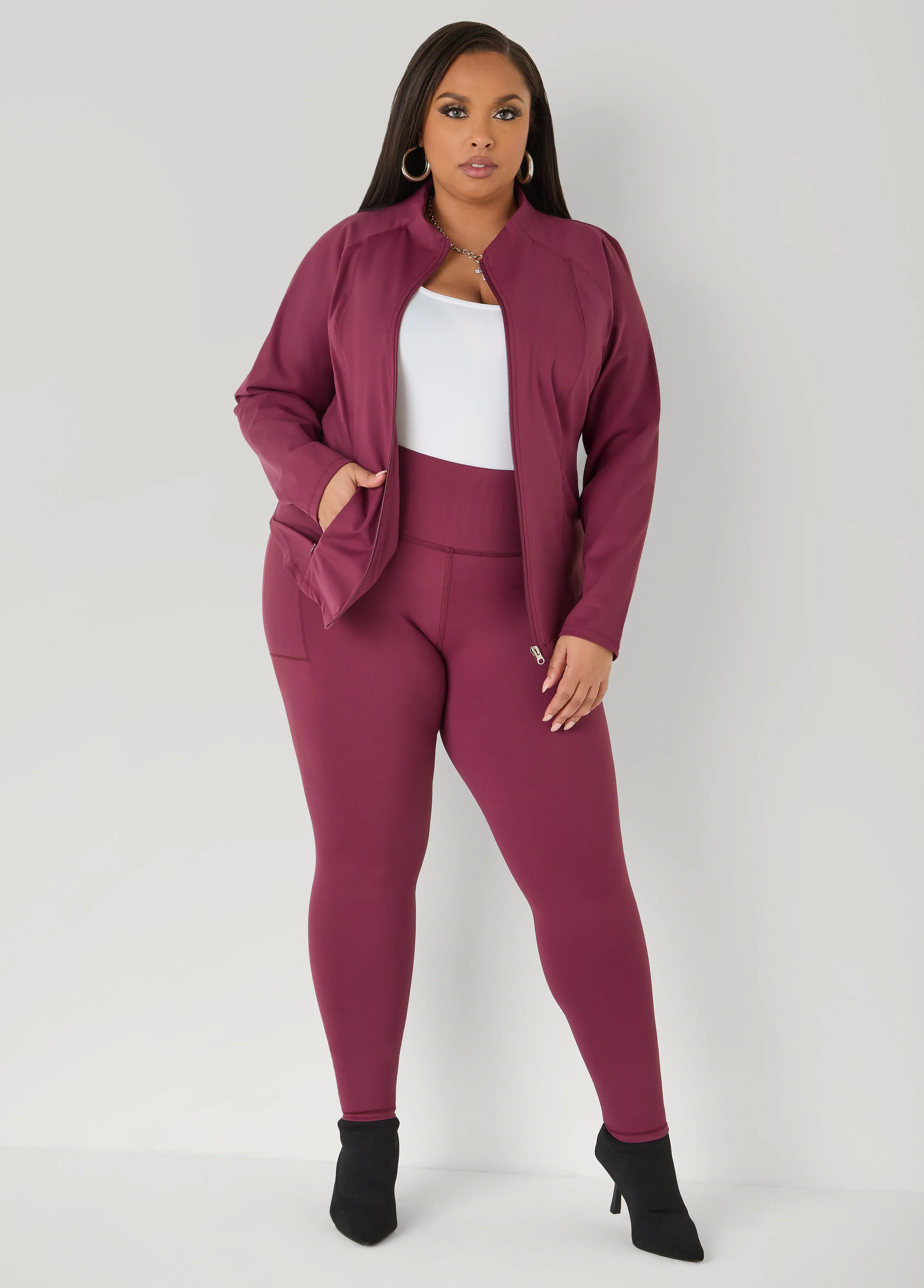 Zip Front Athletic Jacket - Image 10