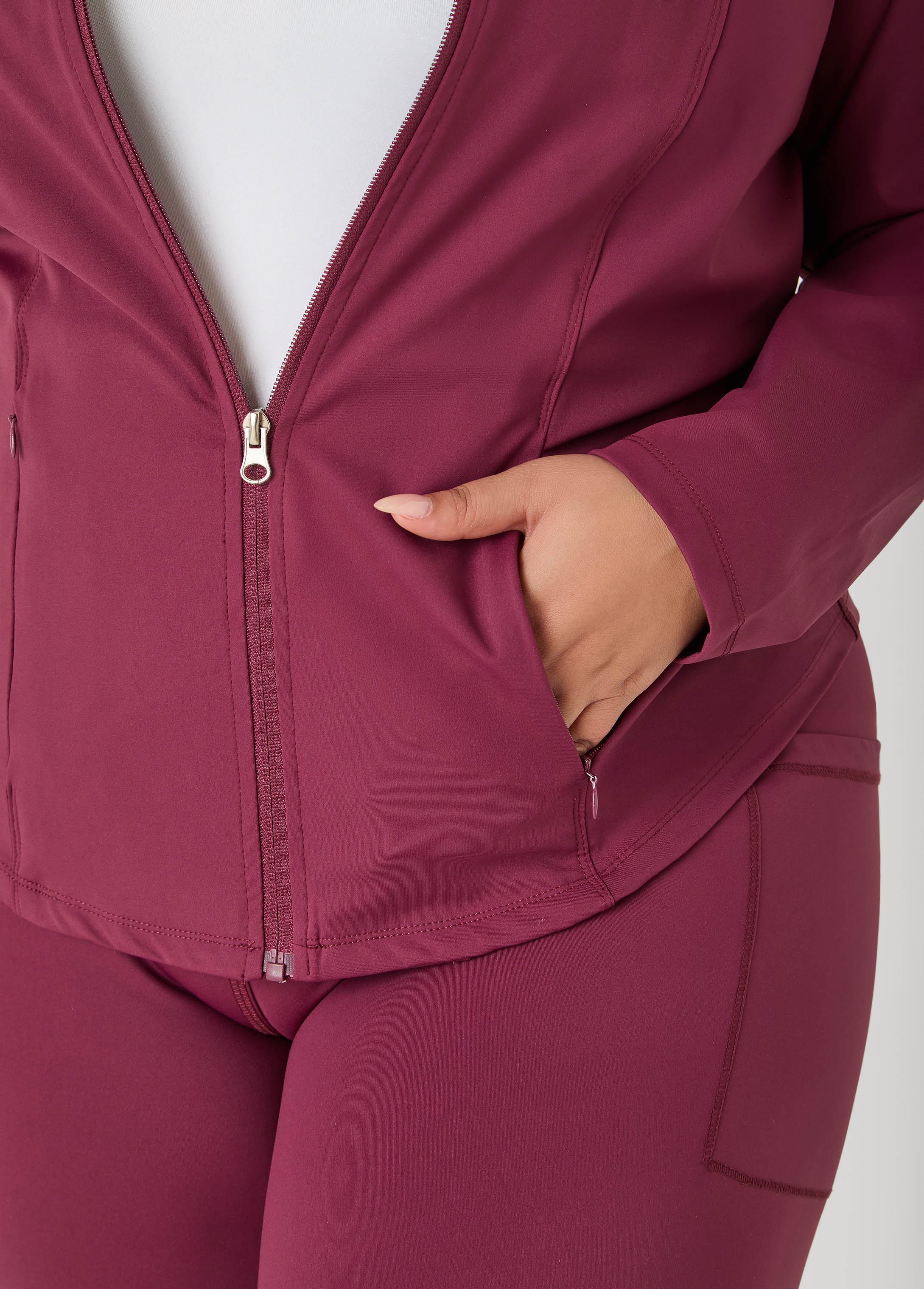 Zip Front Athletic Jacket - Image 11