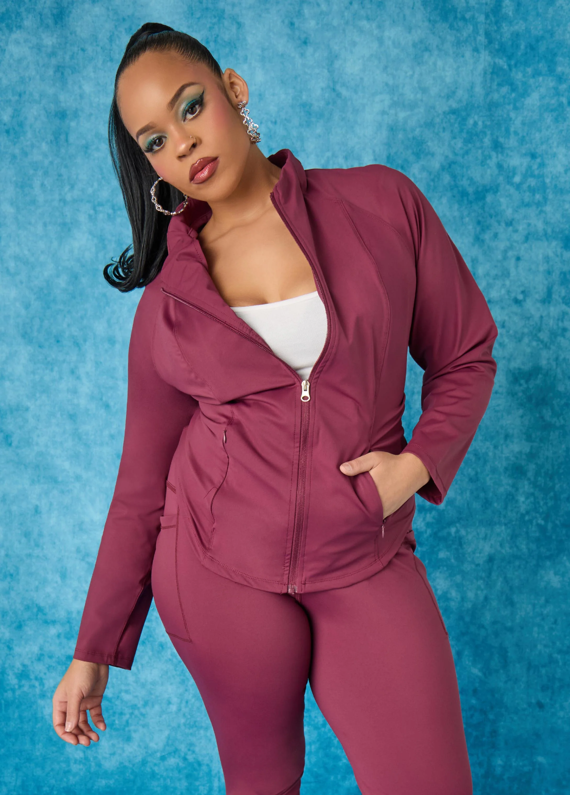 Zip Front Athletic Jacket - Image 5